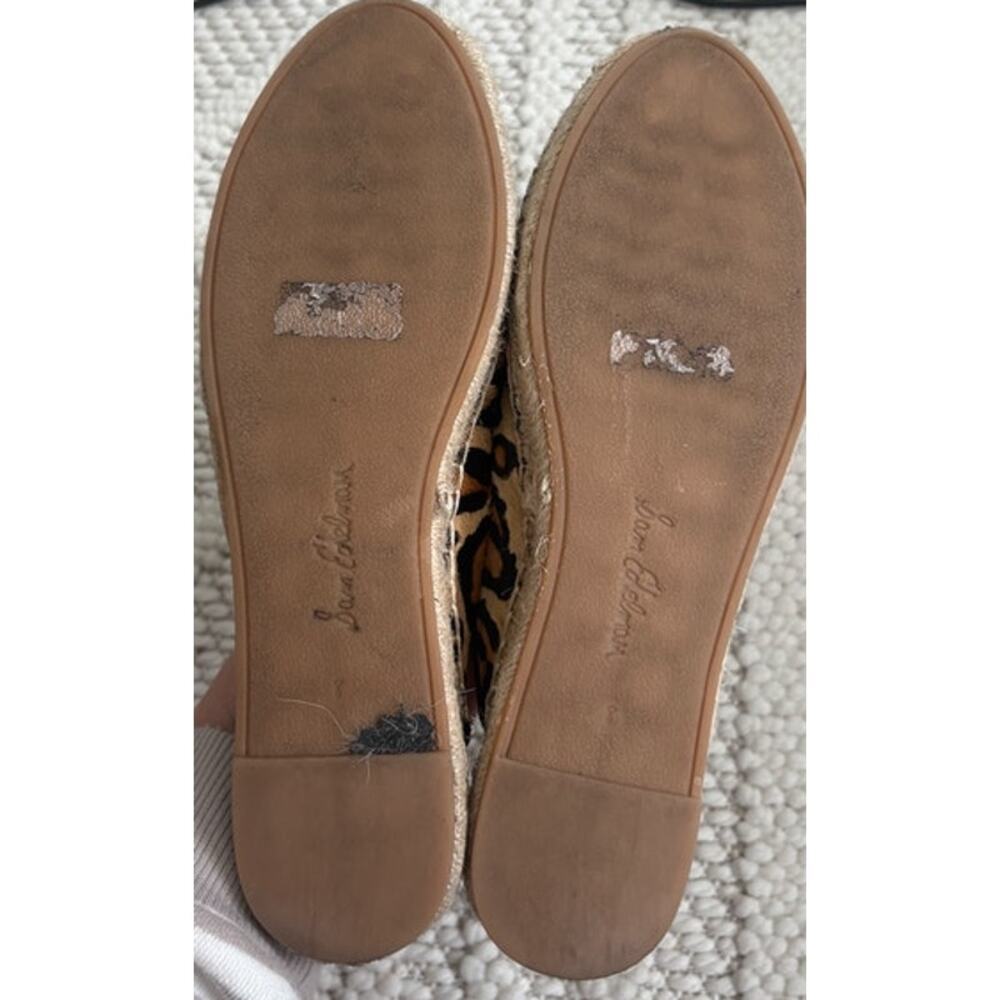 Womens Sam Edelman Kerry Leopard Calf Hair Espadrille Mule Size 8 - Picture 6 of 6